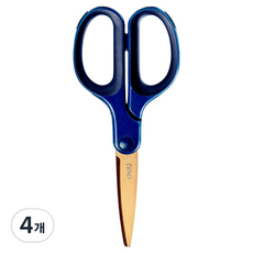 deLi 得力 鈦金屬剪刀 175mm 6053, 藍色, 4個