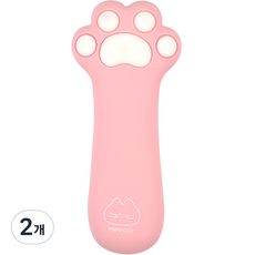 핑크풋 8000 냥이발 실리콘 케이스, 핑크, 2개