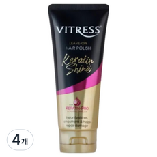비트레스 케라틴 샤인 헤어 폴리쉬 노워시 크림, 4개, 100ml
