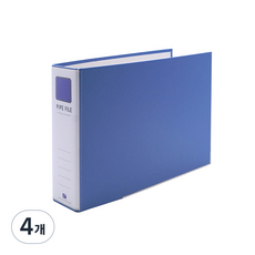 Heemang 2孔管夾式活頁夾 A4 4X7 軍綠色 Br447E, 天藍色, 4個