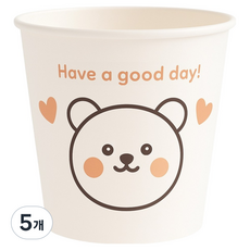 Iroulsaenghwal 小熊印花紙杯 180ml, 5個, 500入