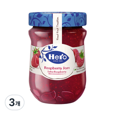 헤로 라즈베리 잼, 340g, 3개