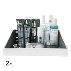 BLANC BLACK 多功能化妝品整理盒 T2, 2個, 灰色