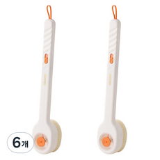 알로데 푸시풀 러브 바디 브러쉬, TYPE01 화이트, 6개, 1개입