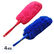 리버그린 초극세사 흡착 먼지 털이개 핑크 + 블루, 혼합 색상, 4세트