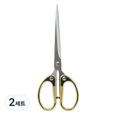 마다꾸미 다용도 스테인리스 가위, 골드(가위), 2세트
