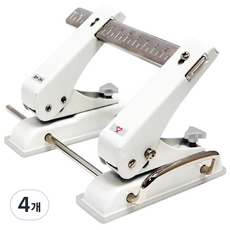 바이하츠 2공 이동펀치 25매 천공 BY-2H, 4개