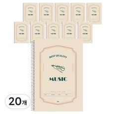 아이비스 슬림 음악 노트 SP 12640, 베이지, 20개