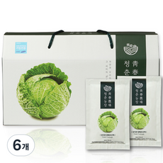 청춘농장 정직한 양배추진액즙 30p, 2.7L, 6개