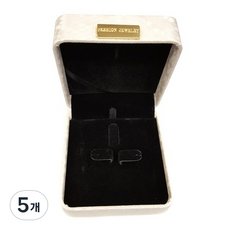 Bami Shop 蜂蜜套組 棕色 項鍊 耳環 戒指 禮物盒, 象牙白, 5個