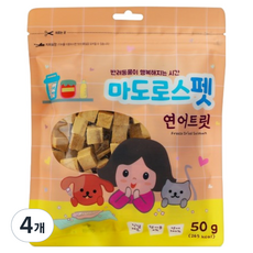 마도로스펫 반려동물 트릿, 연어, 50g, 4개
