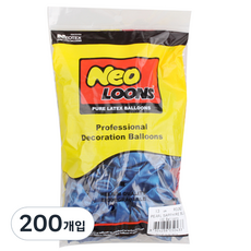 Neoloons 13cm 圓形氣球, 珍珠寶石藍, 200入