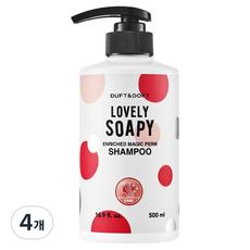 더프트앤도프트 인리치드 매직펌 퍼퓸 샴푸 러블리소피, 4개, 500ml