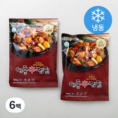 푸드밀리 안동신찜닭 (냉동), 700g, 6팩