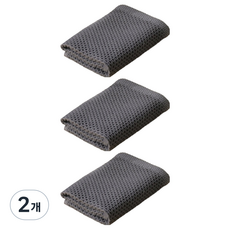 THE ZAKKA 多用途廚房蜂巢抹布 灰色 3入, 2組