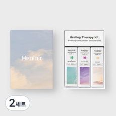 힐에어 아로마롤온 에센셜 오일 스틱 3종 세트, 2세트