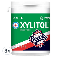 XYLITOL KBO 原創口香糖 斗山熊隊, 100g, 3個