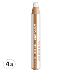 STABILO 思筆樂 Woody 3合1彩色鉛筆 100 白色, 4個, 1色