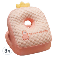 소울리치 귀여운 푹신 낮잠베개, 핑크, 3개