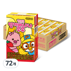 서울에프엔비 뽀로로 딸기바나나 우유, 140ml, 72개