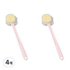 알로데 필링 스크럽 바디 샤워브러쉬, TYPE02 핑크, 2개입, 4개