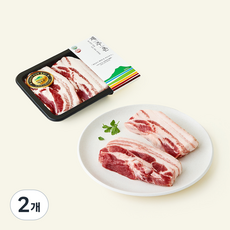 파머스팩 제주촌 서귀포시축협 흑돼지 미박 삼겹살 에어프라이어용 (냉장), 500g, 2개