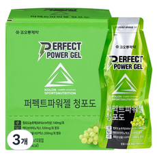 코오롱제약 퍼펙트 파워젤 청포도 12p, 3개, 480g