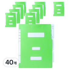 Indi Office PP政府文件夾, 淺綠色, 40個