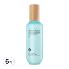 시크릿네이처 제주 백년초 모이스처 토너, 130ml, 6개