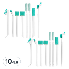 모나코올리브 욕실 평정 변기 디테일 청소솔 8종 세트, 혼합색상, 10세트