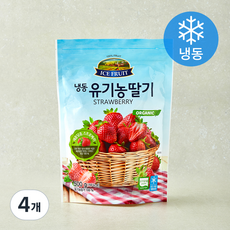 자연원 유기가공식품 인증 딸기 (냉동), 500g, 4개