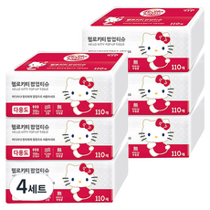 韓國 ITC Hello Kitty 抽取式天然紙漿面紙 3層, 12個, 110張