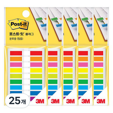 포스트잇 플래그 분류용 필름 9색견출 683-9KP, 1개입, 25개