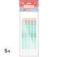 Awesome Painting 油畫 壓克力 水彩畫兼用畫筆 FILBERT 10入, 1號, 5個