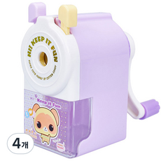 cleanis 家用 辦公用 削鉛筆機, 4個, 紫色