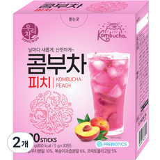 우리차 피치 콤부차, 5g, 30개입, 2개