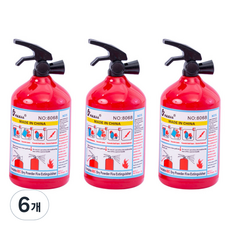 Black Tree 滅火器便攜式削鉛筆機, 紅色, 6個