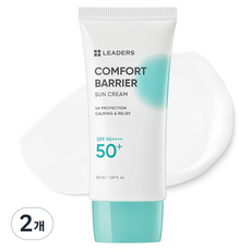 LEADERS 麗得姿 舒適隔離無機防曬乳 SPF50+ PA++++, 50ml, 2個