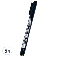 edding e-1880 0.5mm 黑色代針筆 製圖用筆1, 5個, 單一顏色