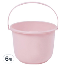 비투윈 바가지 양동이 스몰 3.5L, 핑크, 6개