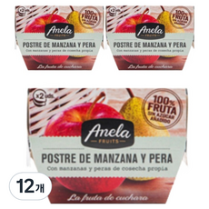 Anela 寶寶初食甜點 2入, 綜合口味(蘋果/梨), 200g, 12個