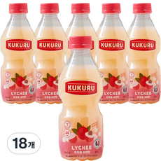 酷酷露 荔枝味飲料, 280ml, 18個