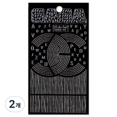 GAGAWORLD 3D藝術封印美甲貼, 銀線, 2個