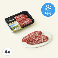 하이마블 호주산 Purebred MS 9+ 와규 부채살 구이용 (냉동), 200g, 4개