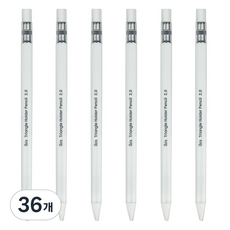 ibis 按壓式三角支架筆 12676 2B, 白色, 36個