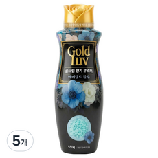 골드럽 섬유 향기부스터 에메랄드 블루, 550g, 5개