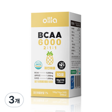 Olanutrition BCAA 粉 6000 菠蘿棒, 100g, 3盒