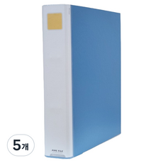 문화산업 PP 파이프 바인더 세로형 50 x 80 mm PB861-7, 청색, 5개