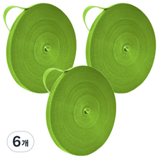 SKORA 植物用魔鬼氈束帶 螢光綠 12mm x 5m, 6個