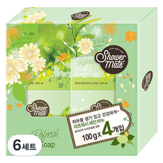 Shower mate 橄欖 & 綠茶潔面皂, 100g